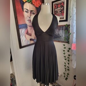 Black Pleated Dress